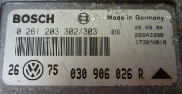 Preview: Golf III/3 (1H1) 1,4-Motorsteuergerät 030906026R-0261203302/303