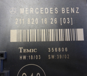 Preview: Steuergerät hinten rechts A2118201626-Mercedes E-Klasse W211/S211 220CDI