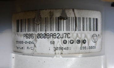 Preview: Klima Heizung Bedienteil 55900 0H040-Citroën C1 (PM_, PN_) 1.4 HDi