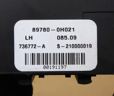 Preview: Steuergerät 89780 0H021-Citroën C1 (PM_, PN_) 1.4 HDi