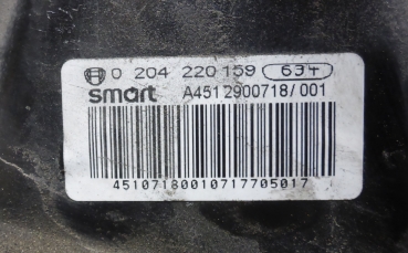 Preview: Bremskraftverstärker Hauptbremszylinder A4504300008-Smart ForTwo Coupe (451) 0.8 CDI