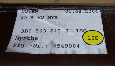 Verkleidung Einbaurahmen 3D0863243J-VW Phaeton 3D 3.2