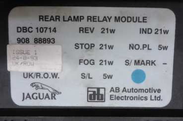 Preview: Steuergerät Rückleuchte DBC 10714-Jaguar XJ40 4.0 Sovereign