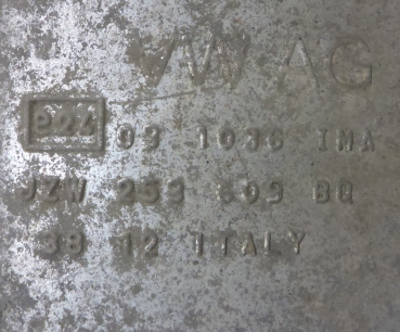 Preview: End Schalldämpfer Auspuff Topf 253609BQ-Volkswagen VW T5 7H 2.5 TDI