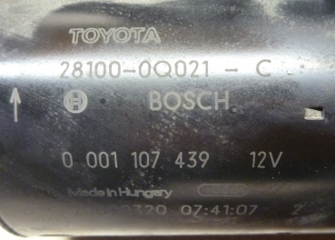 Preview: Bosch Anlasser Starter 28100 0Q021-Citroën C1 (PM_, PN_) 1.0