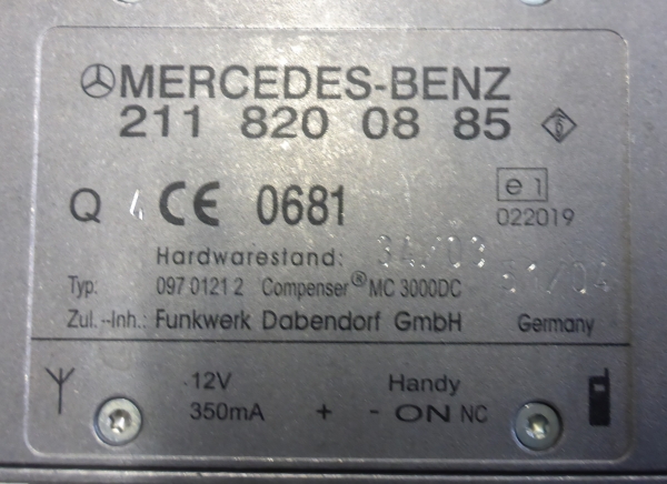 Antennenverstärker A2118200885-Mercedes E-Klasse W211/S211 220CDI